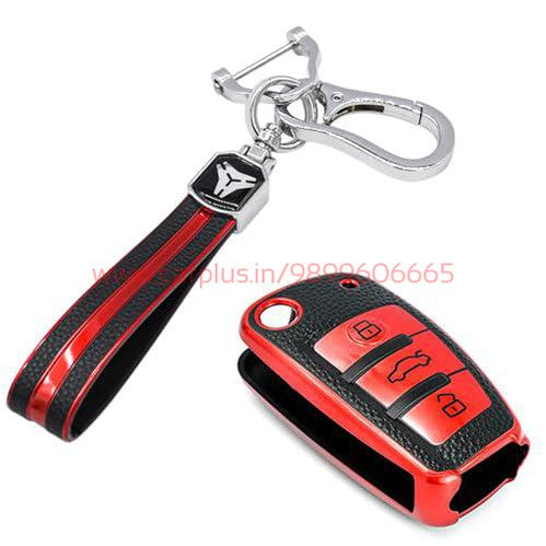 
                  
                    KMH TPU Leather Key Cover for Audi (C09H-L02)-TPU LEATHER KEY COVER-KMH-TPU KEY COVER-Red with Keychain-CARPLUS
                  
                