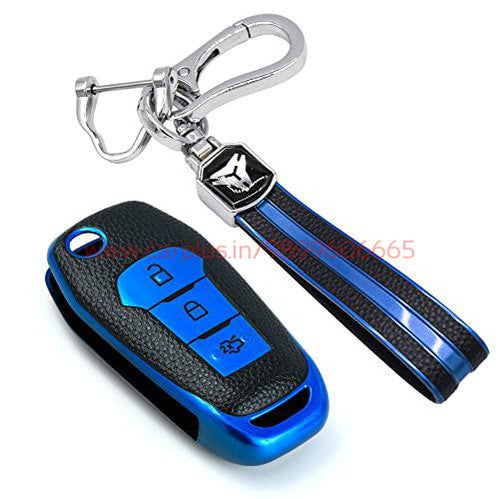 
                  
                    KMH TPU Leather Key Cover for Ford (FORD-F09H-L03)-TPU LEATHER KEY COVER-KMH-TPU KEY COVER-Blue with Keychain-CARPLUS
                  
                