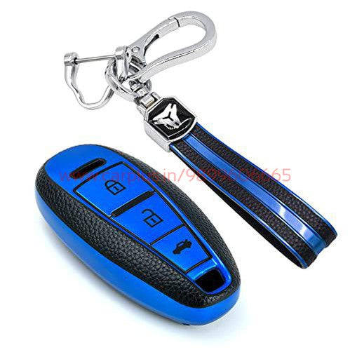 
                  
                    KMH TPU Leather Key Cover for Suzuki (SZK-A09H-C03)-TPU LEATHER KEY COVER-KMH-TPU KEY COVER-Blue with Keychain-CARPLUS
                  
                