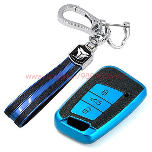
                  
                    KMH TPU Leather Key Cover for Volkswagen (VW-D09H-L03)-TPU LEATHER KEY COVER-KMH-TPU KEY COVER-Blue with Keychain-CARPLUS
                  
                
