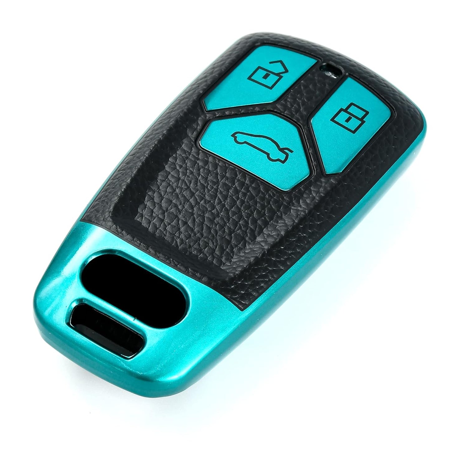 
                  
                    KMH - TPU Leather Pattern Key Cover Compatible with Audi A6 Smart Key (Pack of 2,Green)-TPU LEATHER KEY COVER-KMH-CARPLUS
                  
                