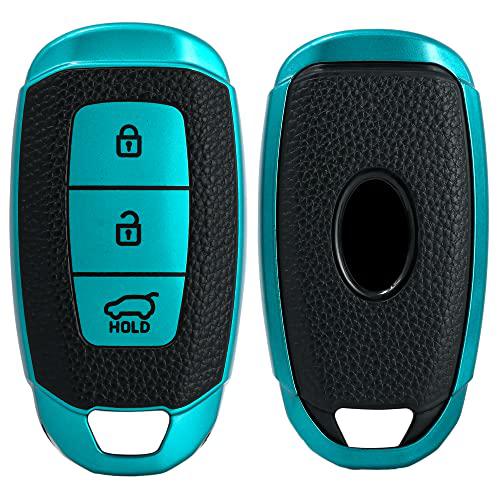 
                  
                    KMH - TPU Leather Pattern Key Cover Compatible with Hyundai Verna 3 Button Smart Key (Pack of 2,Green-2)-TPU LEATHER KEY COVER-KMH-CARPLUS
                  
                
