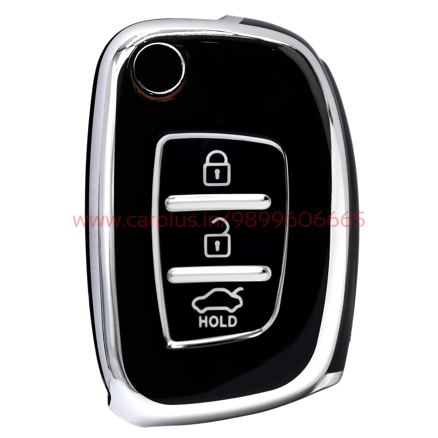 
                  
                    KMH - TPU Silver Car Key Cover Compatible for Hyundai i 20, xcent,Verna Flude 3 Button Flip Smart Key Cover Case-TPU SILVER KEY COVER-KMH-KEY COVER-BLACK-CARPLUS
                  
                