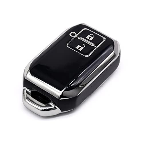 
                  
                    KMH TPU Silver Car Key Cover Compatible for Maruti Suzuki Grand Vitara, XL6, Swift, Brezza, Celerio, Ignis, Ertiga, Dzire Smart Key (Pack of 2, Silver Black)-TPU SILVER KEY COVER-KMH-CARPLUS
                  
                