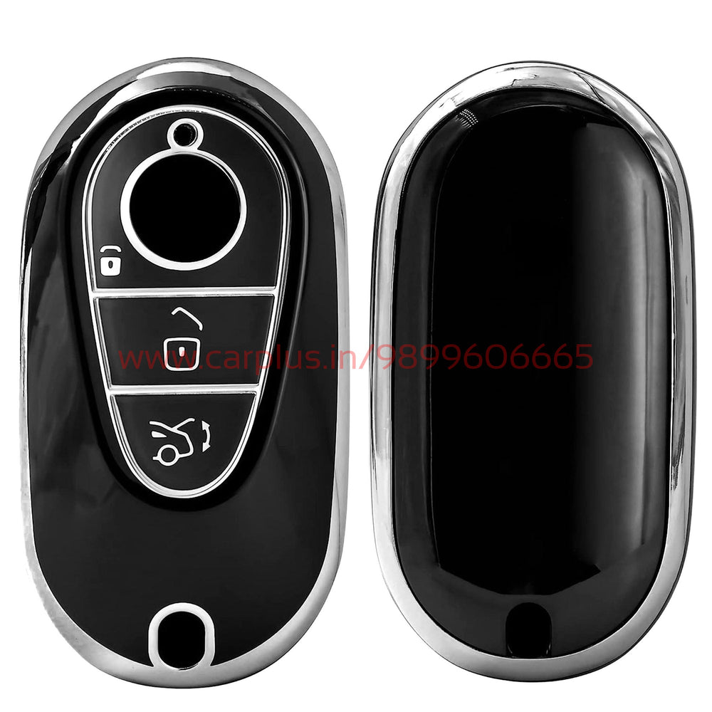 
                  
                    KMH - TPU Silver Car Key Cover Compatible for New Mercedes Benz S Class | E Class Smart Key Cover-TPU SILVER KEY COVER-KMH-KEY COVER-Black-CARPLUS
                  
                
