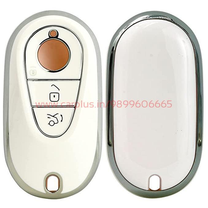 
                  
                    KMH - TPU Silver Car Key Cover Compatible for New Mercedes Benz S Class | E Class Smart Key Cover-TPU SILVER KEY COVER-KMH-KEY COVER-White-CARPLUS
                  
                