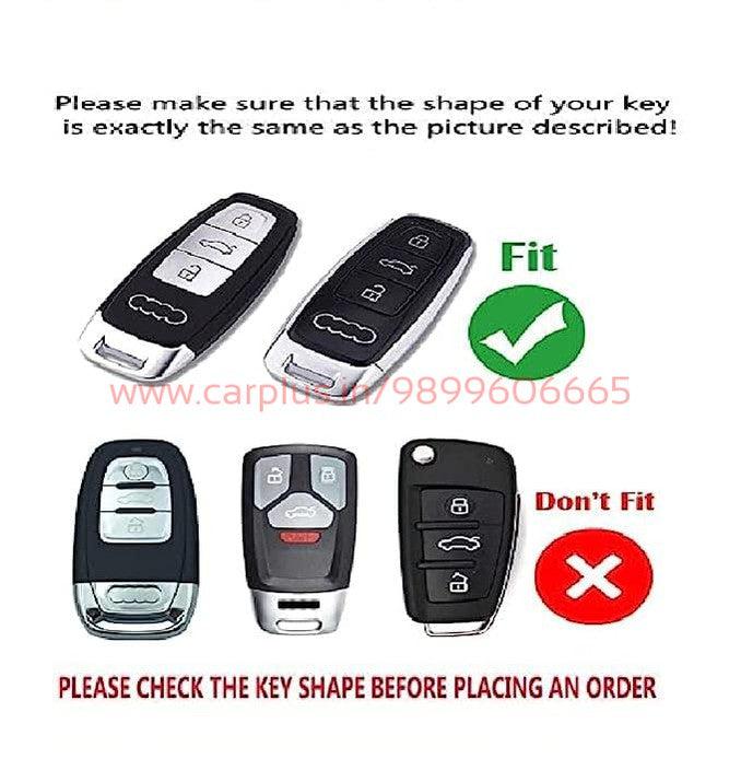 
                  
                    KMH TPU Silver Car Key Cover Compatible with Audi Smart Key Cover case(White)-TPU SILVER KEY COVER-KMH-KEY COVER-CARPLUS
                  
                