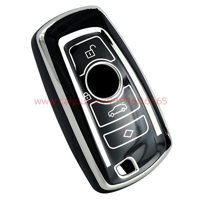 
                  
                    KMH - TPU Silver Car Key Cover Compatible with BMW Push Button Smart Key (Black)-TPU SILVER KEY COVER-KMH-KEY COVER-CARPLUS
                  
                