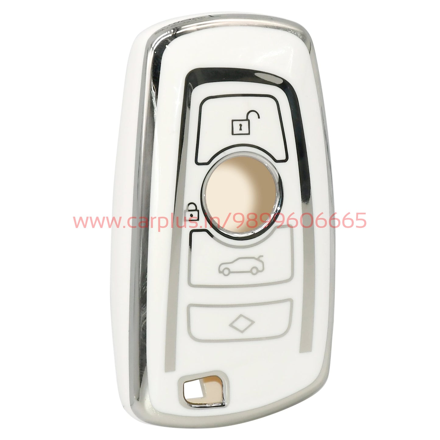 
                  
                    KMH - TPU Silver Car Key Cover Compatible with BMW Push Button Smart Key-TPU SILVER KEY COVER-KMH-KEY COVER-Black-CARPLUS
                  
                