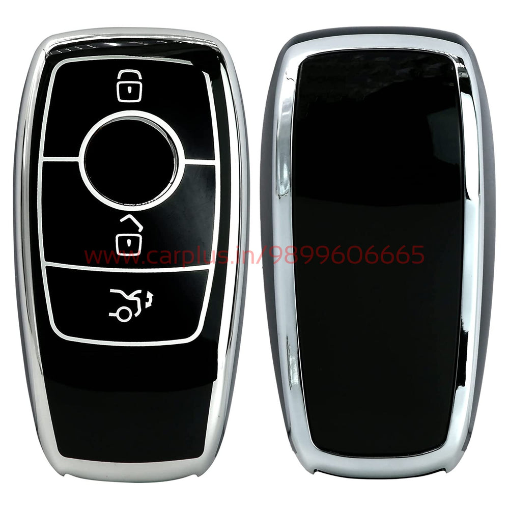 
                  
                    KMH - TPU Silver Car Key Cover Compatible with Benz E Series and S Series Smart Key 3 Button-TPU SILVER KEY COVER-KMH-KEY COVER-Black-CARPLUS
                  
                