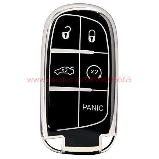 
                  
                    KMH - TPU Silver Car Key Cover Compatible with Jeep 5 Push Button Smart Key-TPU SILVER KEY COVER-KMH-KEY COVER-BLACK-CARPLUS
                  
                