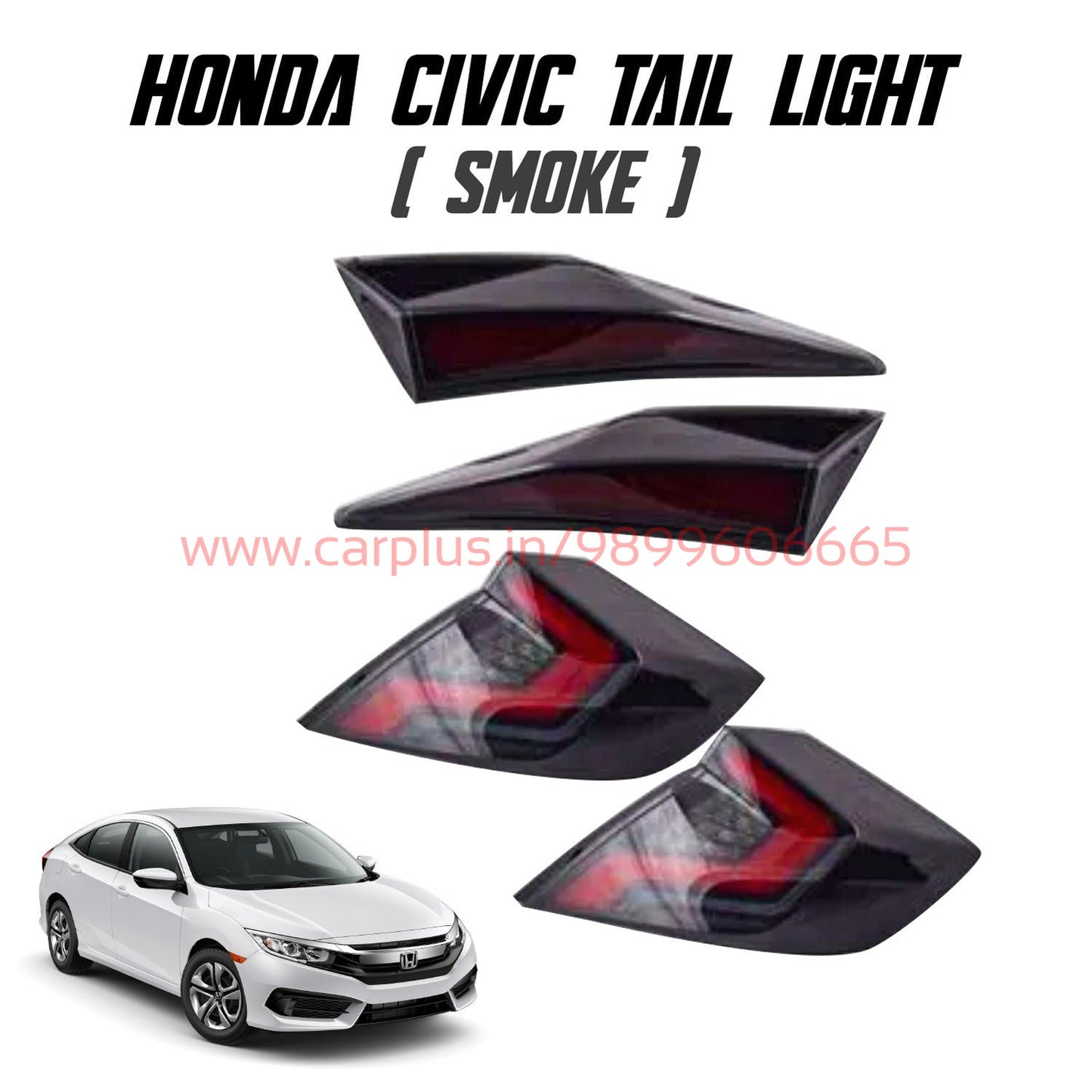 
                  
                    KMH Tail Lamps for Honda Civic-AFTERMARKET TAIL LIGHT-KMH-AFTERMARKET HEADLAMP-SMOKE-CARPLUS
                  
                