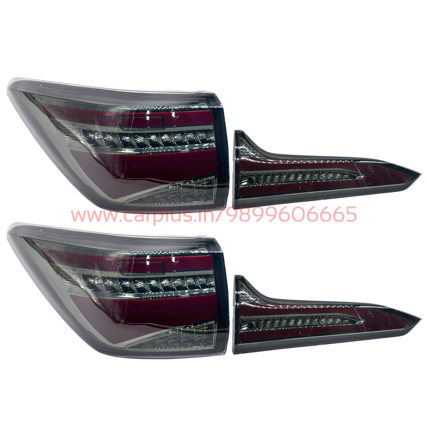
                  
                    KMH Tail Lamps for Toyota Fortuner (2nd GEN, AUDI A7 Inspired)-AFTERMARKET TAIL LIGHT-KMH-TAILLAMP-SET OF 4 PCS-SMOKE-CARPLUS
                  
                