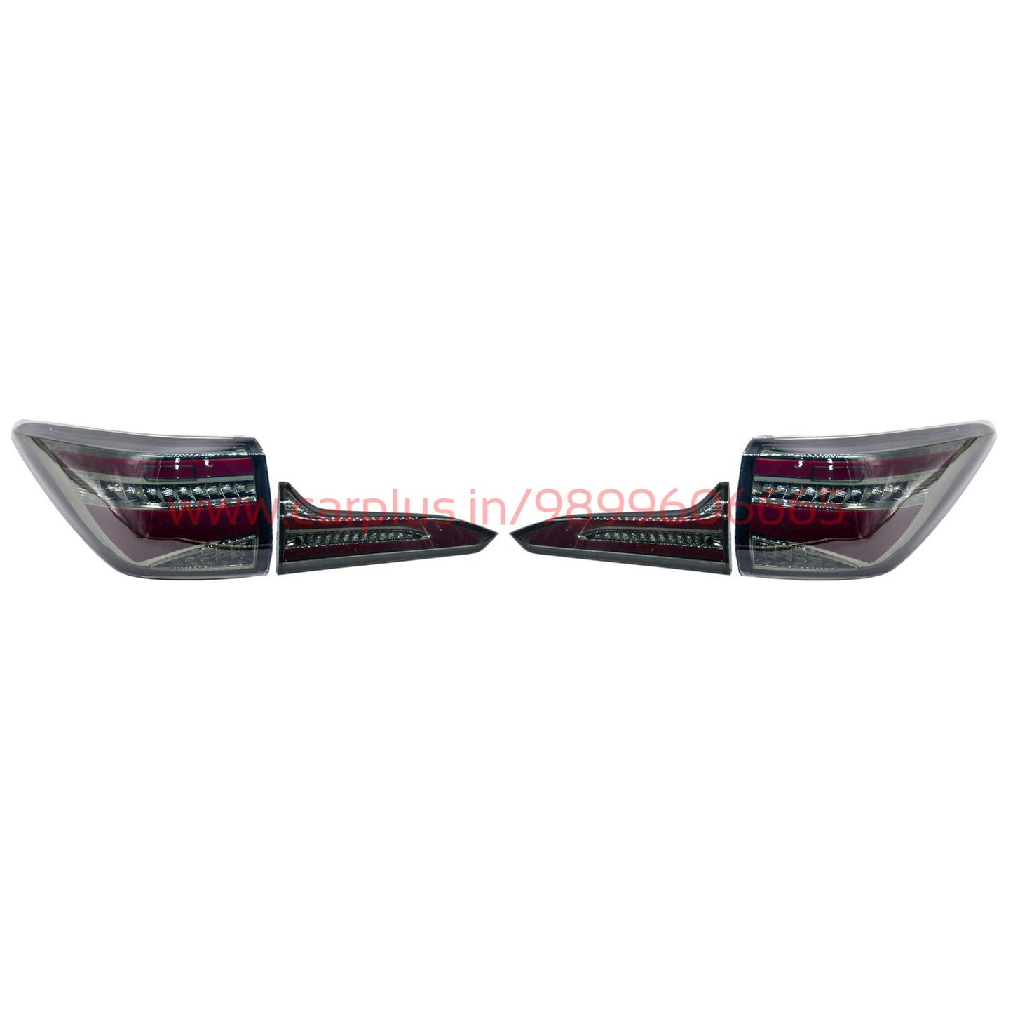 
                  
                    KMH Tail Lamps for Toyota Fortuner (2nd GEN, AUDI A7 Inspired)-AFTERMARKET TAIL LIGHT-KMH-TAILLAMP-SET OF 4 PCS-SMOKE-CARPLUS
                  
                