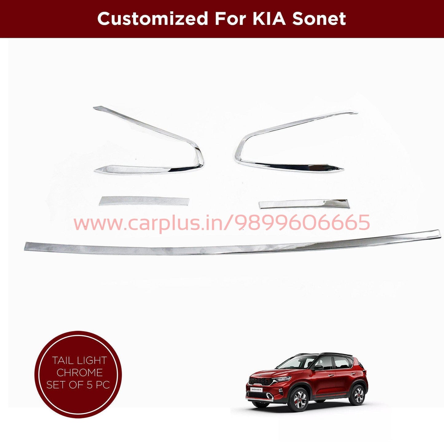 
                  
                    KMH Tail Light Chrome for Kia Sonet (Set Of 5Pcs) CN LEAGUE EXTERIOR.
                  
                