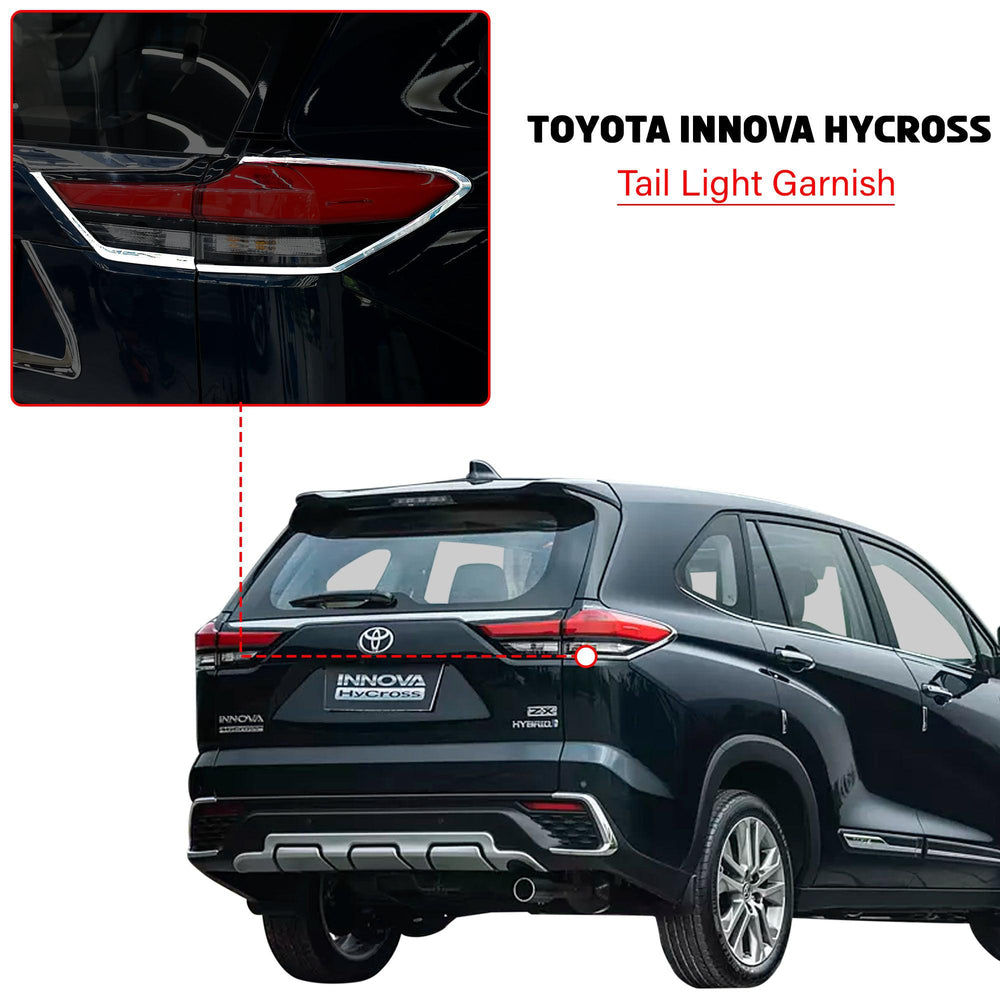 KMH Tail Light Garnish Chrome for Toyota Hycross-EXTERIOR-KMH-CARPLUS