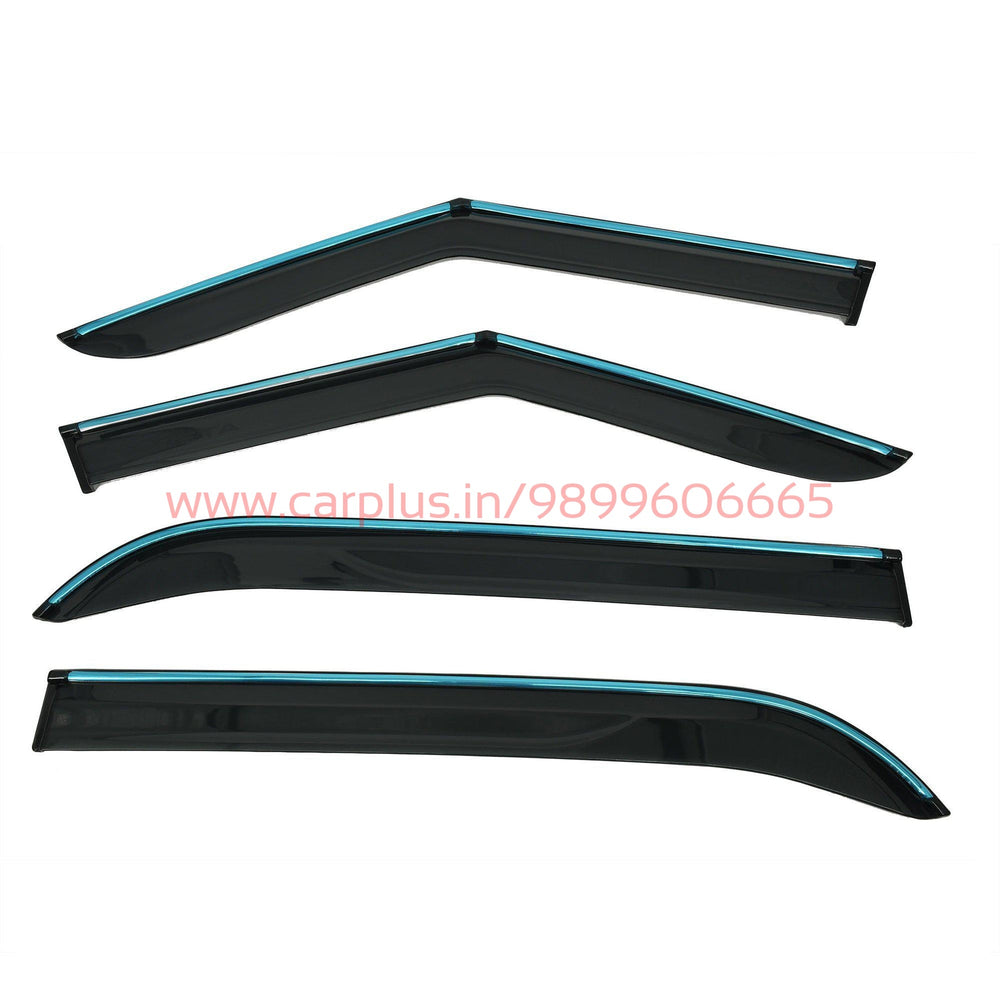 Kanglong Chrome Line Door Visor for Maruti Suzuki Breeza-DOOR VISOR-KANGLONG-DOOR VISOR-1st GEN-CARPLUS