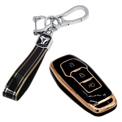 
                  
                    Kmh TPU Gold Key Cover For Ford D1 (KC-12)-KEY COVER - TPU GOLD-KMH-PACK OF 1 WITH 1 KEYRING-BLACK-CARPLUS
                  
                