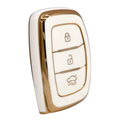 
                  
                    Kmh TPU Gold Key Cover For Hyundai D1 (KC-07)-KEY COVER - TPU GOLD-KMH-PACK OF 1-WHITE-CARPLUS
                  
                