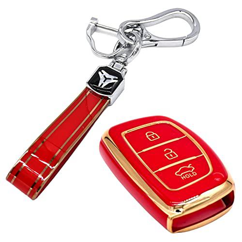 
                  
                    Kmh TPU Gold Key Cover For Hyundai D1 (KC-07)-KEY COVER - TPU GOLD-KMH-PACK OF 1 WITH 1 KEYRING-RED-CARPLUS
                  
                