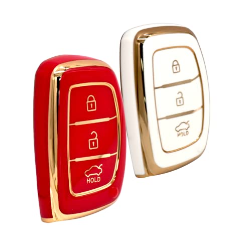 
                  
                    Kmh TPU Gold Key Cover For Hyundai D1 (KC-07)-KEY COVER - TPU GOLD-KMH-PACK OF 2-RED & WHITE-CARPLUS
                  
                