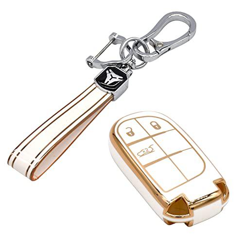 
                  
                    Kmh TPU Gold Key Cover For Jeep D1 (KC-36)-KEY COVER - TPU GOLD-KMH-PACK OF 1 WITH 1 KEYRING-WHITE-CARPLUS
                  
                