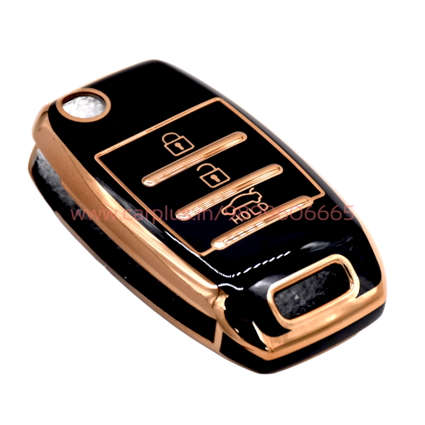 
                  
                    Kmh TPU Gold Key Cover For Kia D2 (KC-35)-KEY COVER - TPU GOLD-KMH-PACK OF 1-BLACK-CARPLUS
                  
                