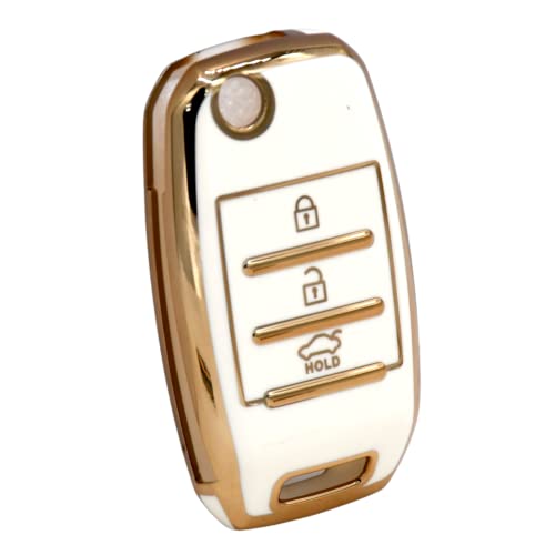 
                  
                    Kmh TPU Gold Key Cover For Kia D2 (KC-35)-KEY COVER - TPU GOLD-KMH-PACK OF 1-WHITE-CARPLUS
                  
                