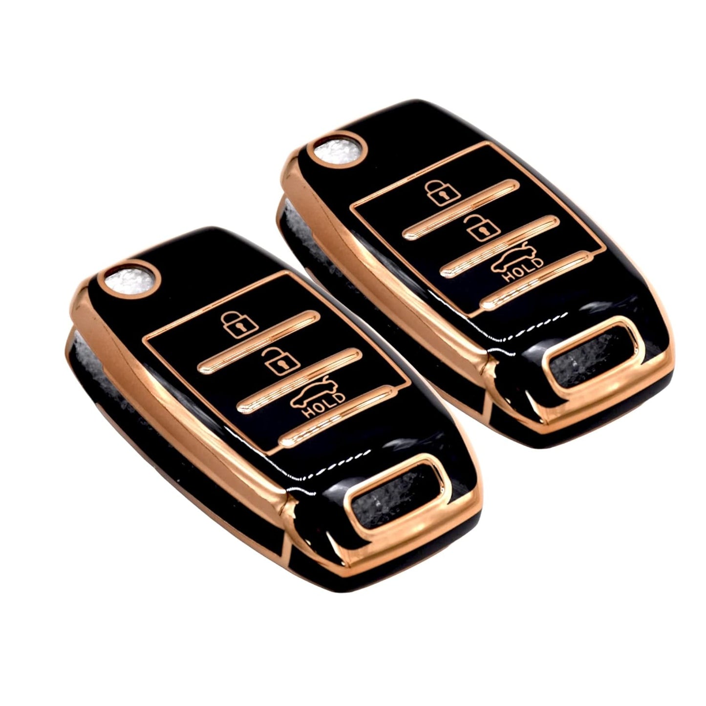
                  
                    Kmh TPU Gold Key Cover For Kia D2 (KC-35)-KEY COVER - TPU GOLD-KMH-PACK OF 2-BLACK-CARPLUS
                  
                
