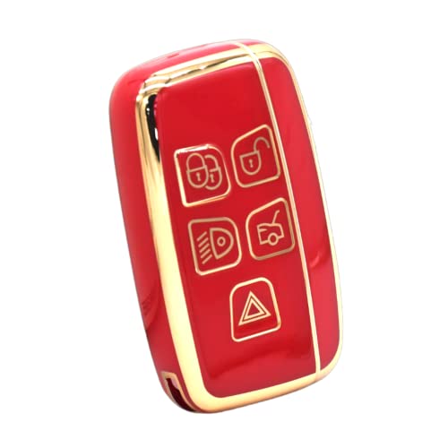 
                  
                    Kmh TPU Gold Key Cover For Landrover D1 (KC-209)-KEY COVER - TPU GOLD-KMH-PACK OF 1-RED-CARPLUS
                  
                