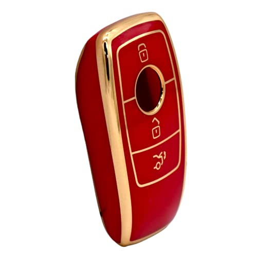 
                  
                    Kmh TPU Gold Key Cover For Mercedes benz D2 (KC-201)-KEY COVER - TPU GOLD-KMH-PACK OF 1-RED-CARPLUS
                  
                