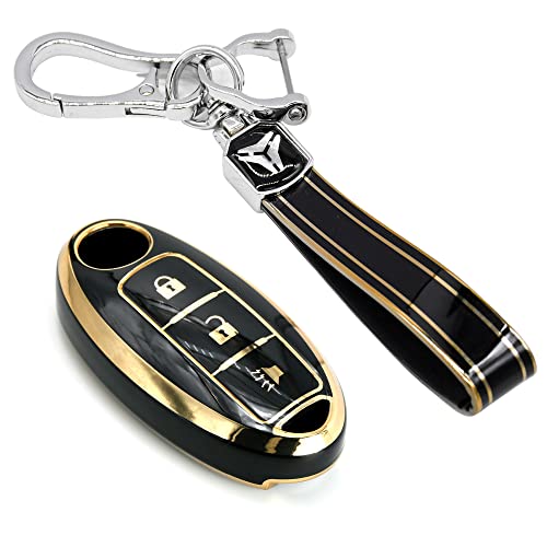 
                  
                    Kmh TPU Gold Key Cover For Renault D4 (KC-53)-KEY COVER - TPU GOLD-KMH-PACK OF 1 WITH 1 KEYRING-BLACK-CARPLUS
                  
                