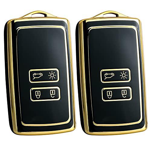 
                  
                    Kmh TPU Gold Key Cover For Renault D5 (KC-46)-KEY COVER - TPU GOLD-KMH-PACK OF 2-BLACK-CARPLUS
                  
                