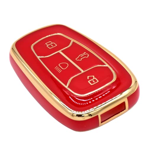 
                  
                    Kmh TPU Gold Key Cover For Tata D2 (KC-08)-KEY COVER - TPU GOLD-KMH-PACK OF 1-RED-CARPLUS
                  
                
