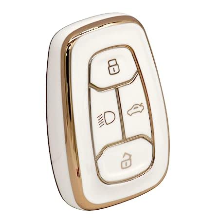 
                  
                    Kmh TPU Gold Key Cover For Tata D2 (KC-08)-KEY COVER - TPU GOLD-KMH-PACK OF 1-WHITE-CARPLUS
                  
                
