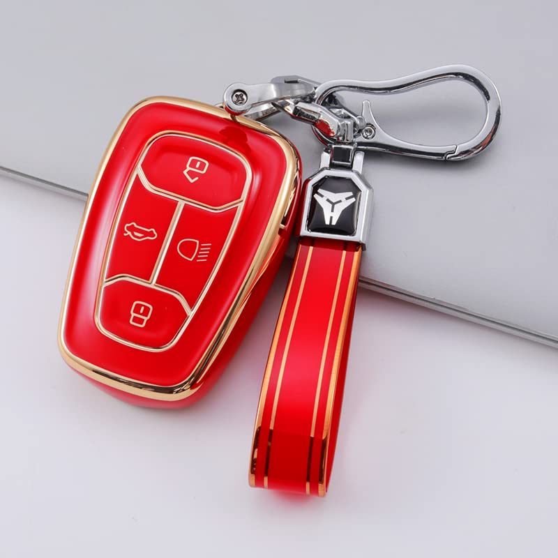 
                  
                    Kmh TPU Gold Key Cover For Tata D2 (KC-08)-KEY COVER - TPU GOLD-KMH-PACK OF 1 WITH 1 KEYRING-RED-CARPLUS
                  
                