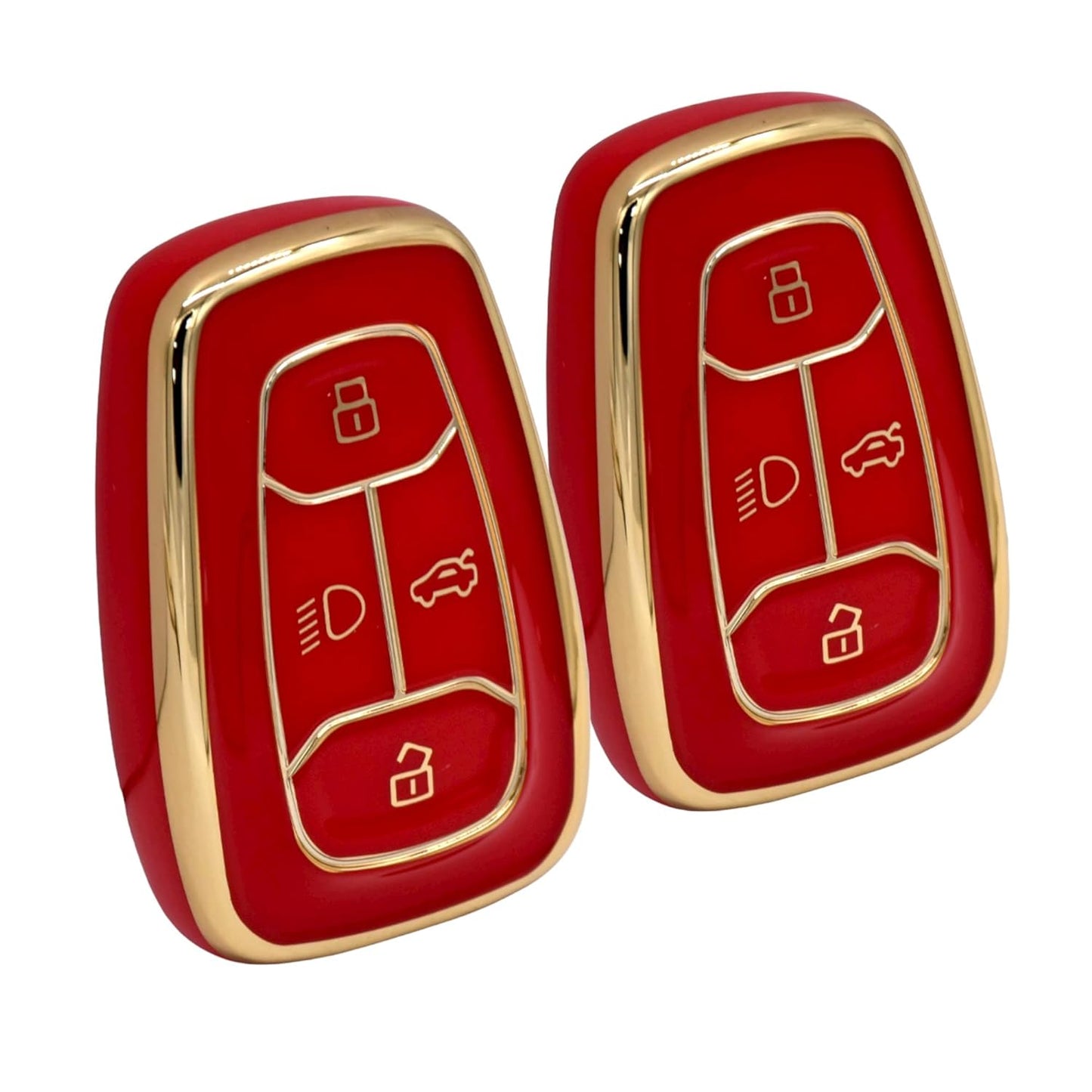 
                  
                    Kmh TPU Gold Key Cover For Tata D2 (KC-08)-KEY COVER - TPU GOLD-KMH-PACK OF 1-RED-CARPLUS
                  
                