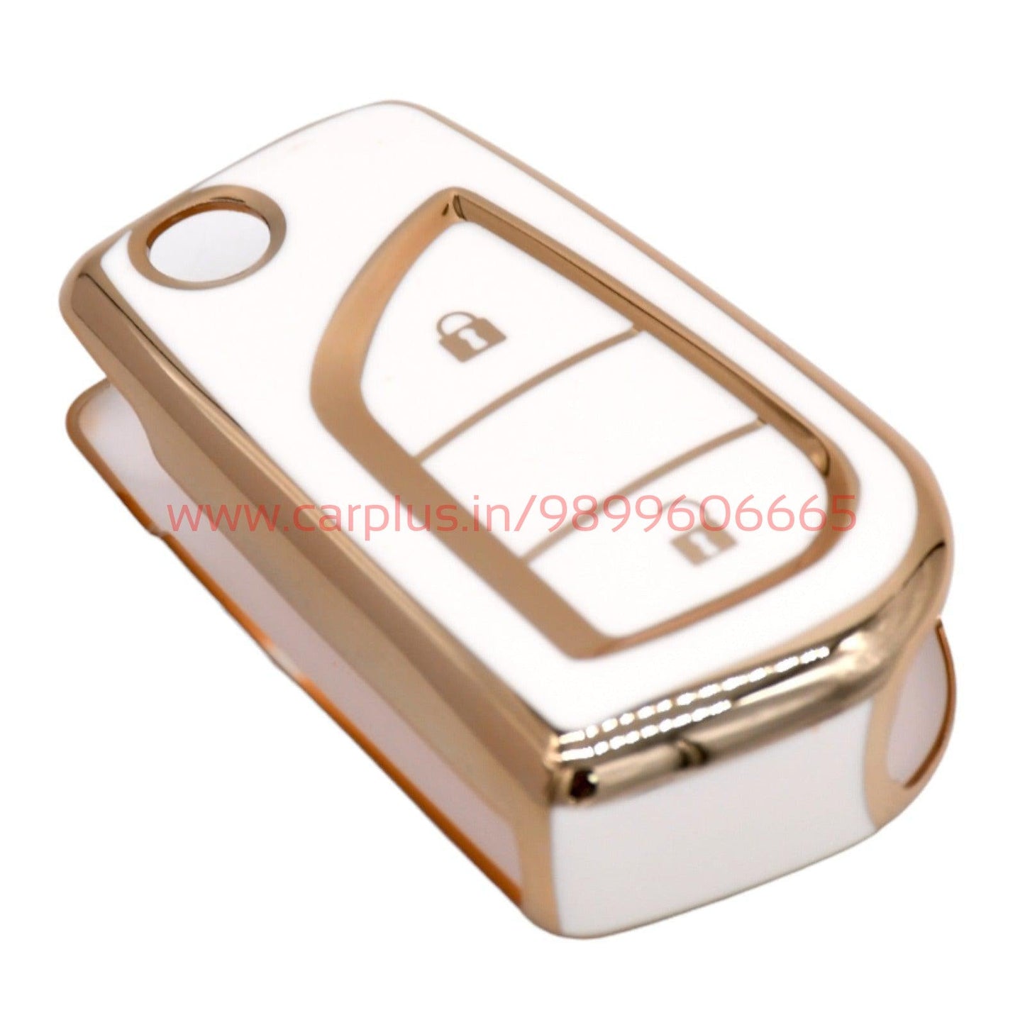 
                  
                    Kmh TPU Gold Key Cover For Toyota D4 (KC-207)-KEY COVER - TPU GOLD-KMH-PACK OF 1-RED-CARPLUS
                  
                