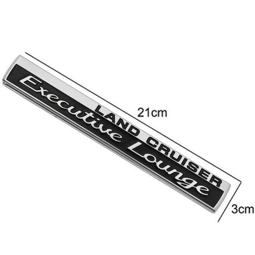 
                  
                    LAND CRUISER EXECUTIVE LOUNGE Emblem 3D Badge Silver & Black-BADGES-CARPLUS-CARPLUS
                  
                