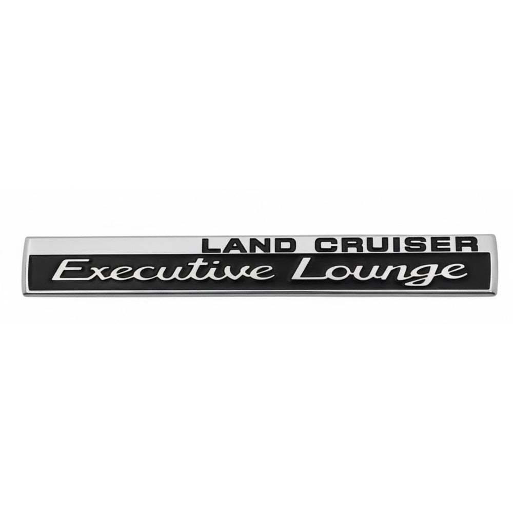 LAND CRUISER EXECUTIVE LOUNGE Emblem 3D Badge Silver & Black-BADGES-CARPLUS-CARPLUS