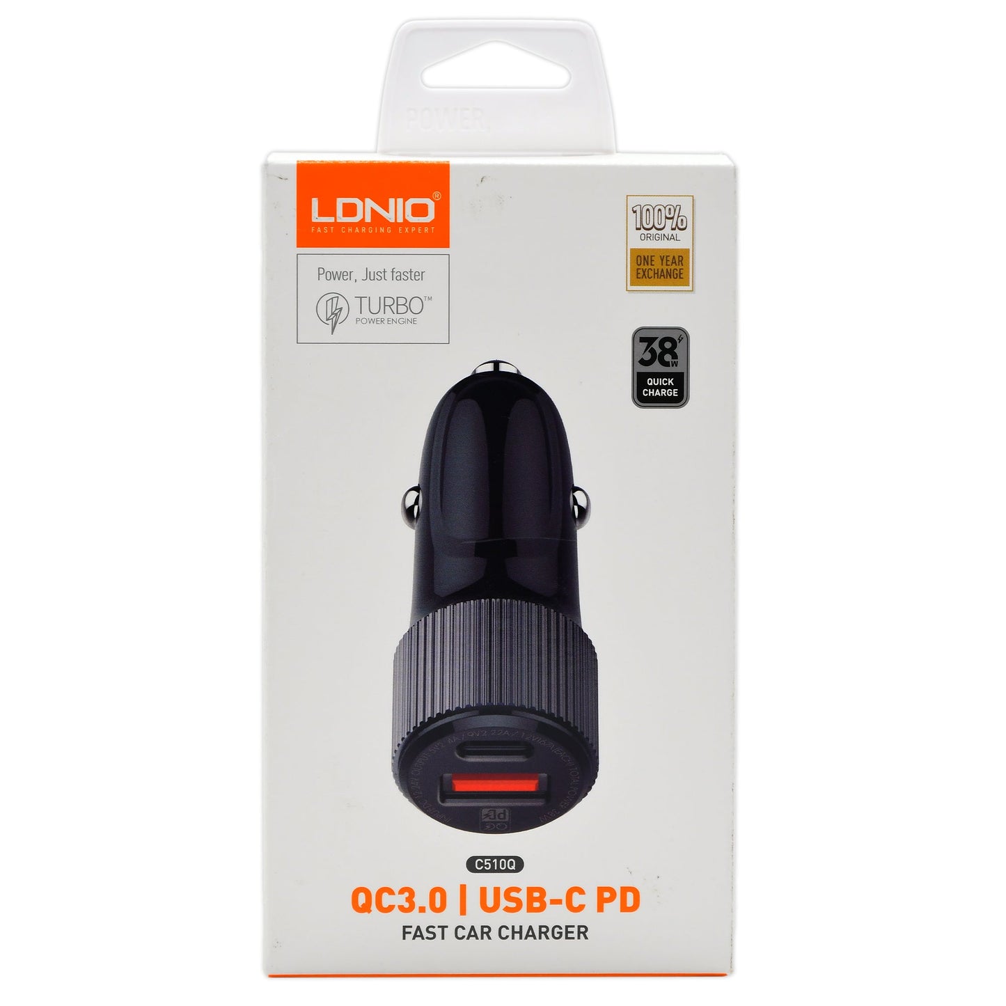 
                  
                    LDNIO C510Q Turbo Power Engine Car Charger - Grey-CHARGER-LDNIO-WITH 1M LIGHTING CABLE-CARPLUS
                  
                