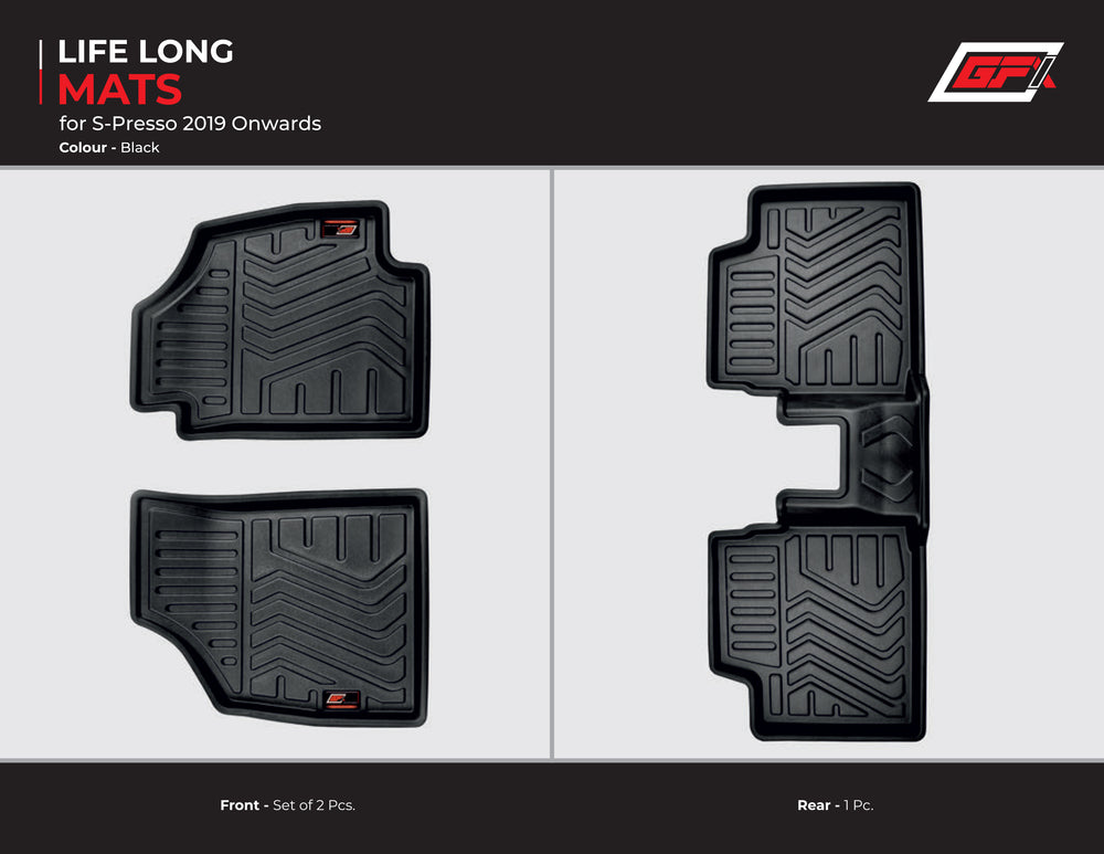 GFX Life Long Car Mats for Maruti S-Presso