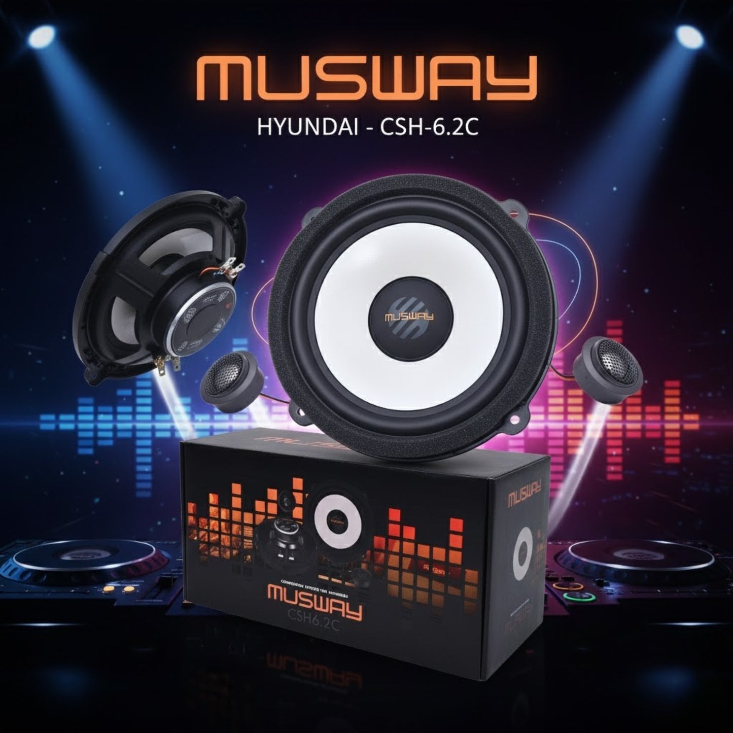 
                  
                    MUSWAY COMPONENT SPEAKER FOR HYUNDAI - (CSH 6.2C)-COMPONENT SPEAKERS-MUSWAY-CARPLUS
                  
                