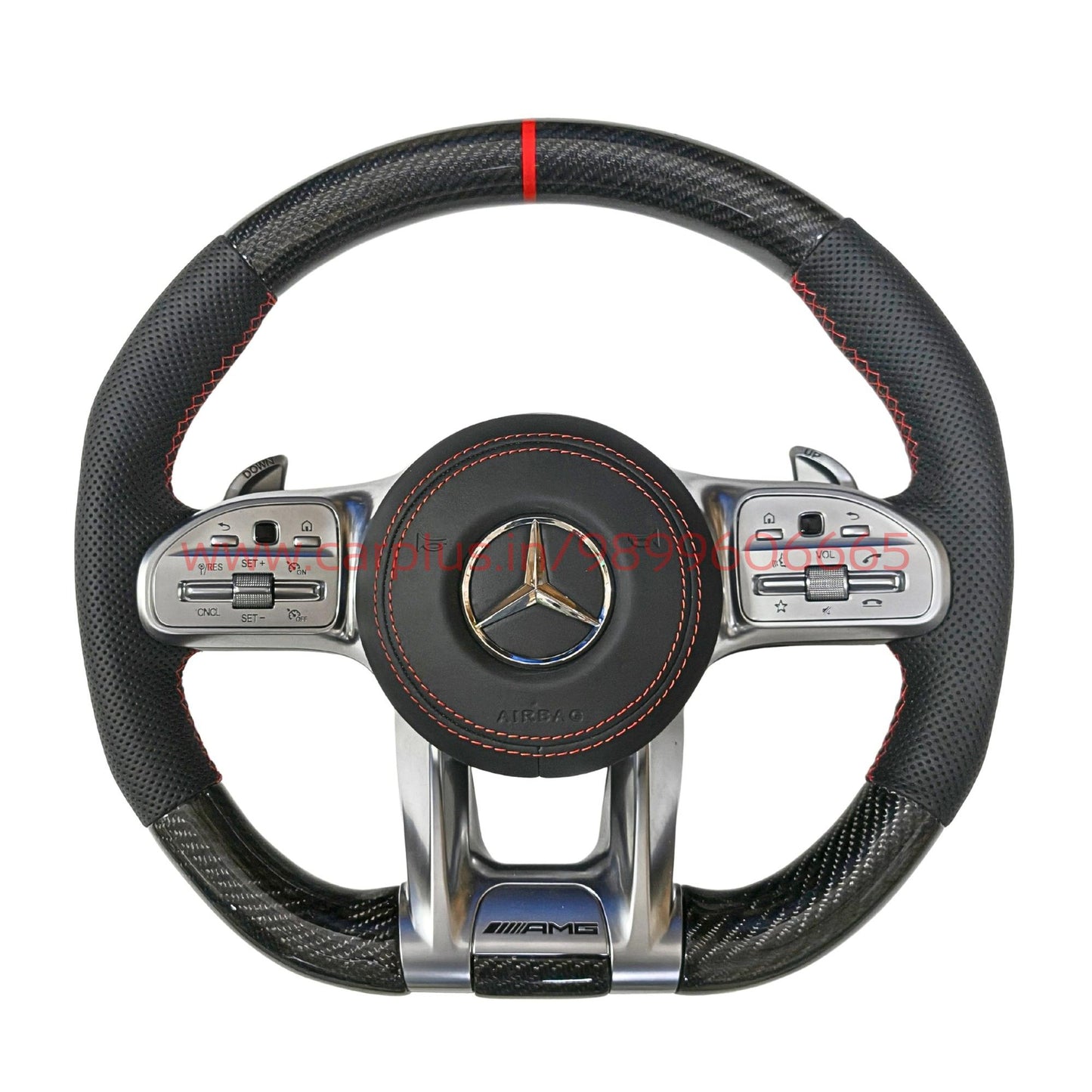 
                  
                    Mercedes AMG Steering wheel carbon, E class W212 2009-2015 , E Class W213 2017 , C Class W204 2009-14 , GLA 2014/19 , Cla 2014-19 , A Class 176 2014-19 , GLE W166 2015-18 , gls W166 2015-18 , ML 2013-15 , GL 2013-15 , SLK ,W205 2015-18 , W222 2014-16-STEERING WHEEL-RETRO SOLUTIONS-CARPLUS
                  
                