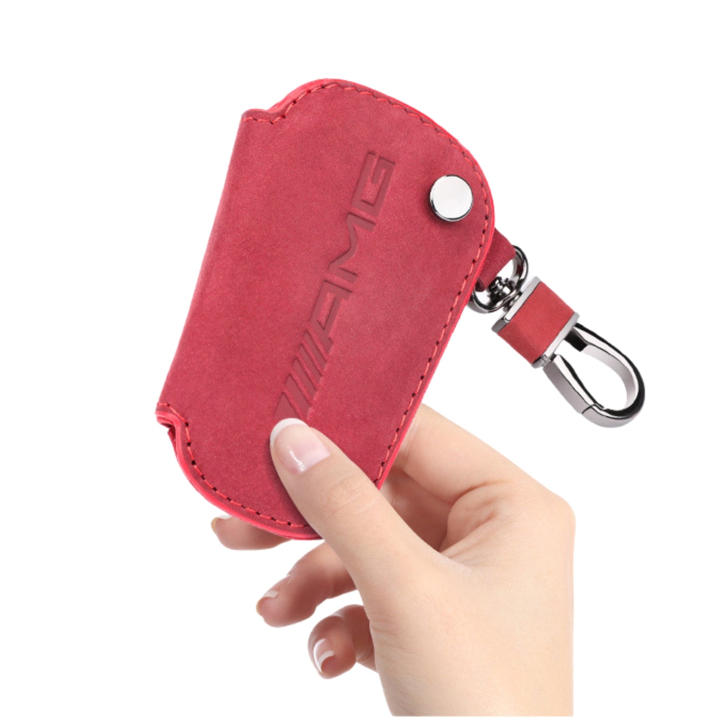 
                  
                    Mercedes Benz AMG Key Wallet-KEY CASE-MERCEDES BENZ-Carbon Black With Red Stiching-CARPLUS
                  
                