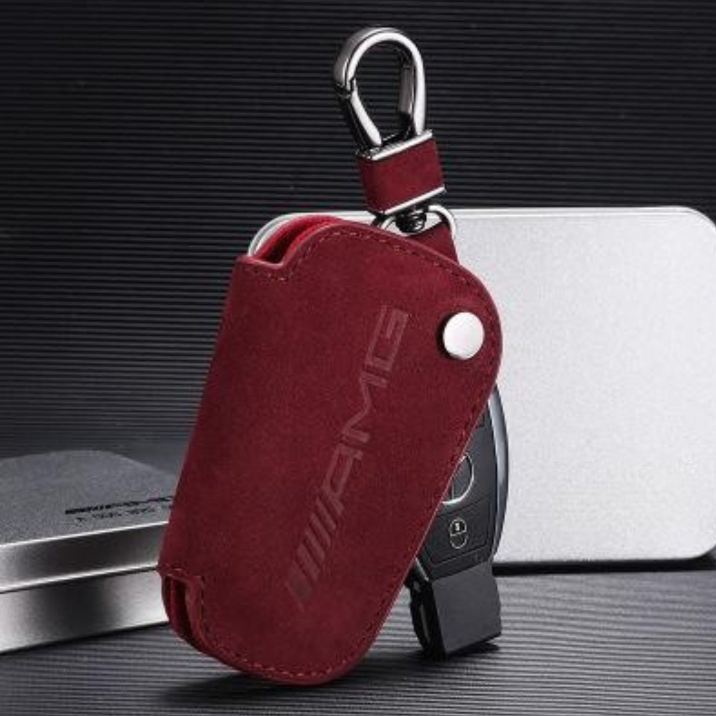 
                  
                    Mercedes Benz AMG Key Wallet-KEY CASE-MERCEDES BENZ-Alcantara-CARPLUS
                  
                