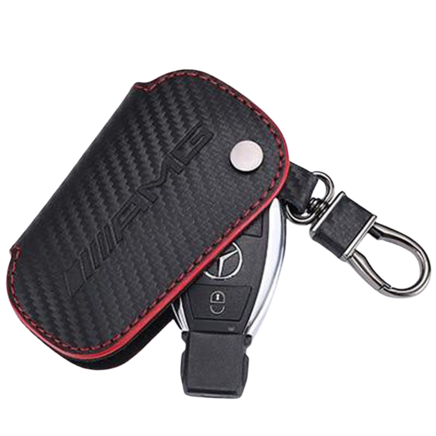 
                  
                    Mercedes Benz AMG Key Wallet-KEY CASE-MERCEDES BENZ-Carbon Black With Red Stiching-CARPLUS
                  
                