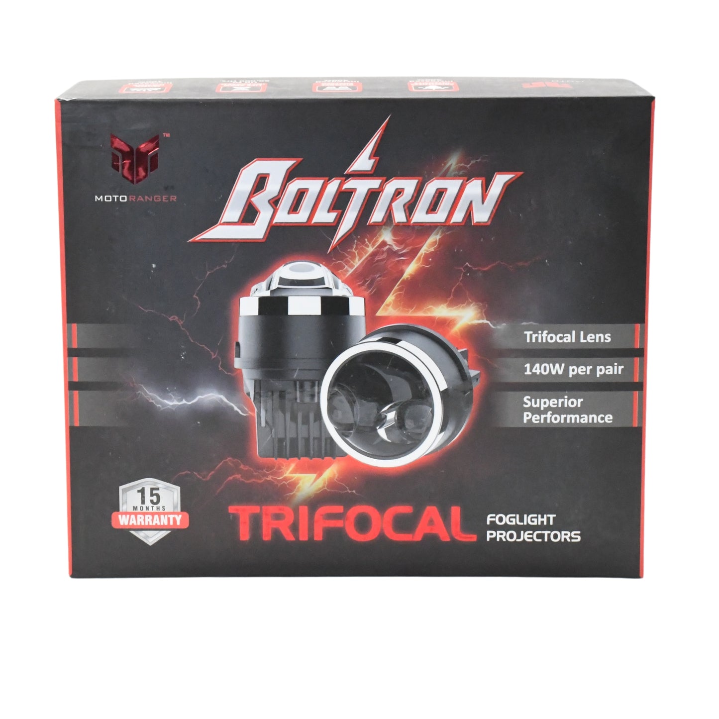 
                  
                    MotoRanger Boltron Trifocal Foglight Projector 3-Inch (White)-FOG LIGHT-MotoRanger-CARPLUS
                  
                