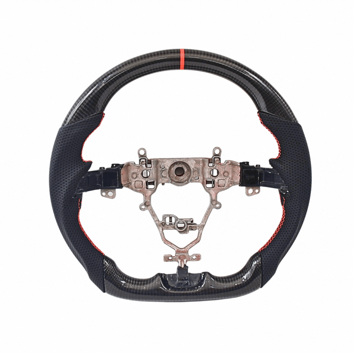 
                  
                    Muscle Steering Wheel for Maruti Suzuki Vitara Brezza-STEERING WHEEL-RETRO-Real Carbon Fiber-CARPLUS
                  
                