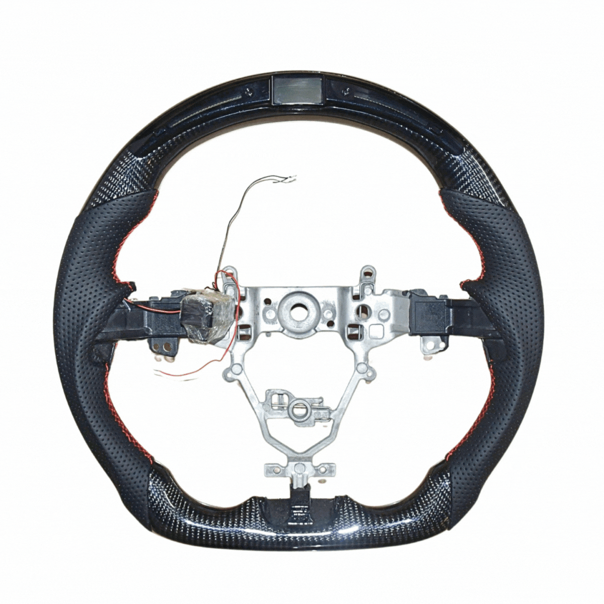 
                  
                    Muscle Steering Wheel for Maruti Suzuki Vitara Brezza-STEERING WHEEL-RETRO-Real Carbon Fiber with LED-CARPLUS
                  
                